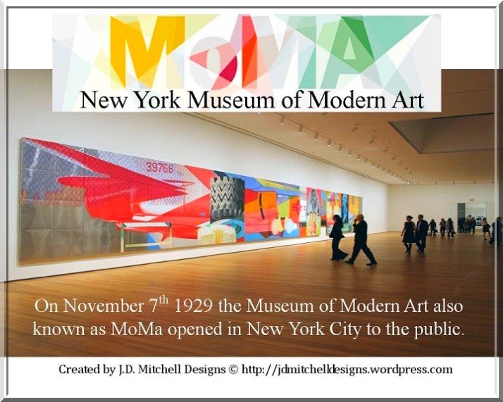 November 7th Celebrates New York Museum of Modern Art
