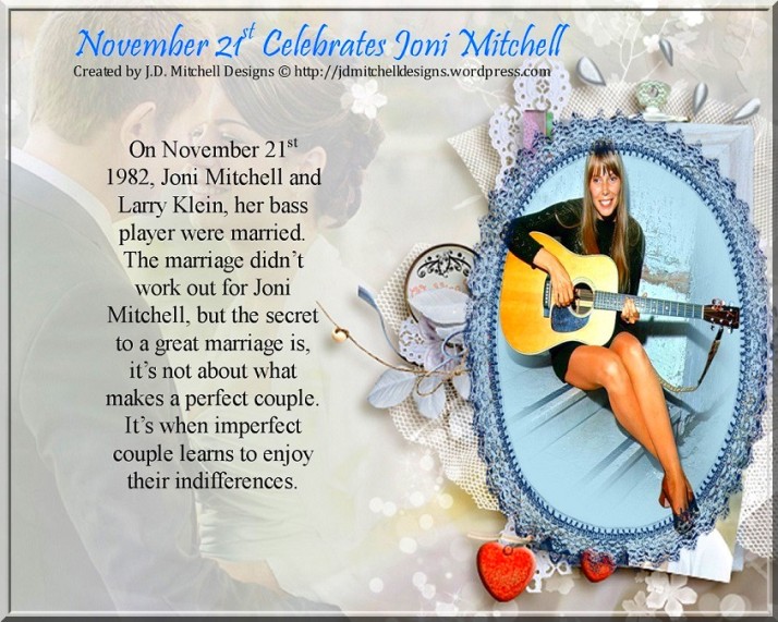 November 21st Celebrates Joni Mitchell